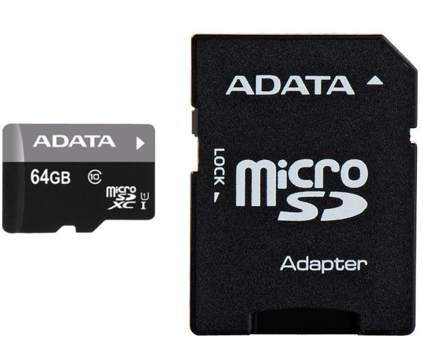 Adata MicroSDXC 64GB AUSDX64GUICL10-RA1 - 249321 - zdjęcie 2